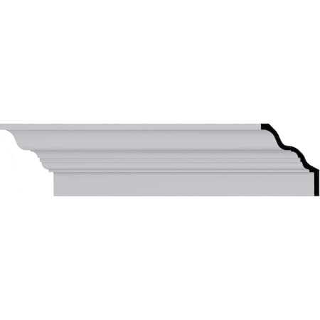 Ekena Millwork Crown Fascia Moulding, Polyurethane, 96 in L, 6-7/8 in H MLD06X05X08FA